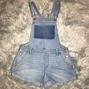 Blue jean overalls
